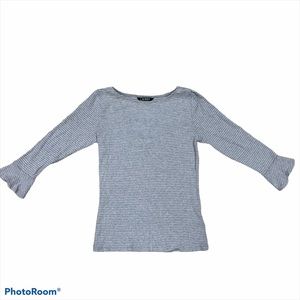Ralph Lauren Polo Shirt quarter sleeve w/ ruffle